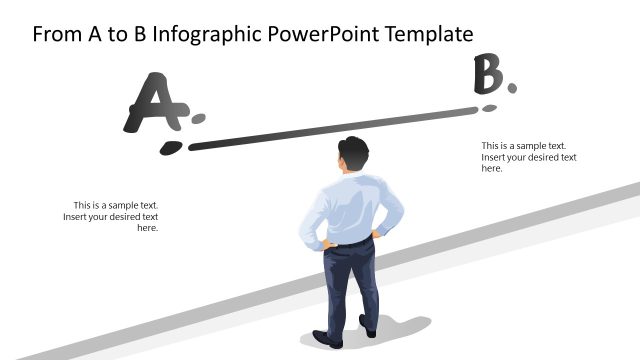 Customizable From A to B Infographic PPT Template