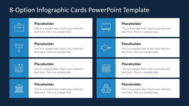 Creative 8-Option Infographic Cards Layout