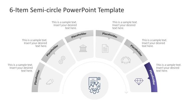 Engaging 6-Item Semi-circle Diagram Template