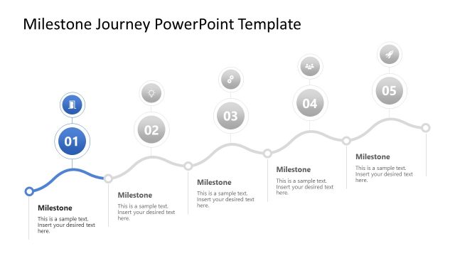 Step 1 PPT Slide – Milestone Journey Template