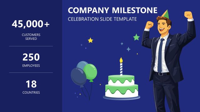 Company Celebration Template for Business Discussion