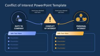 Conflict of Interest Template for Business Presentation 
