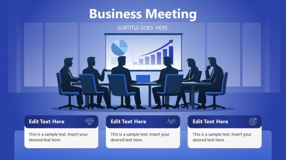 Business Meeting Presentation Diagram Slide 