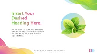 Nutraceutical Slide Deck - Placeholder Text Section