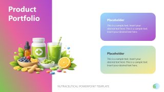 Product Portfolio Slide - Nutraceutical PPT Template 