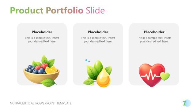 Nutraceutical Template Slide with Multiple Segments