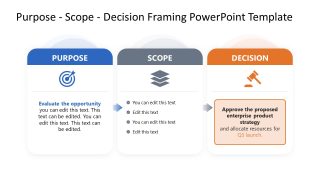 Purpose Scope Decision Framing PowerPoint Layout 