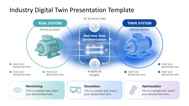 Customizable Industry Digital Twin PPT Slide