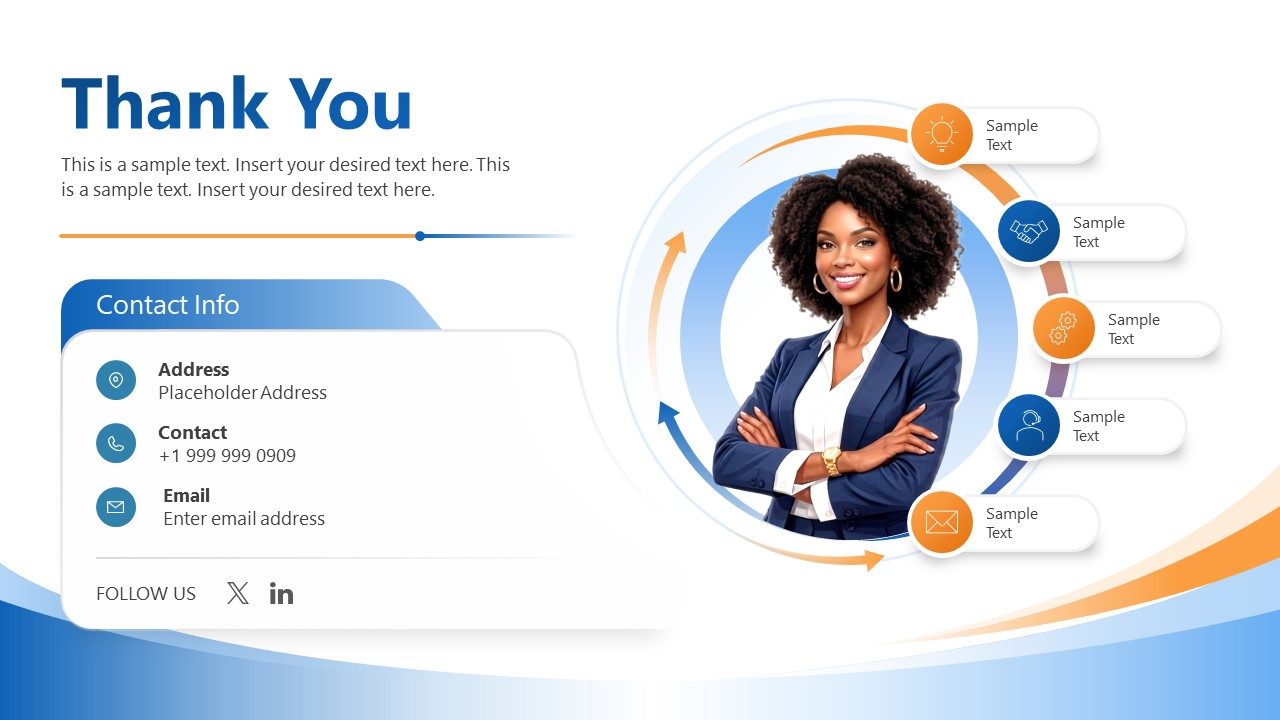 Human Thank You Slide PowerPoint Template