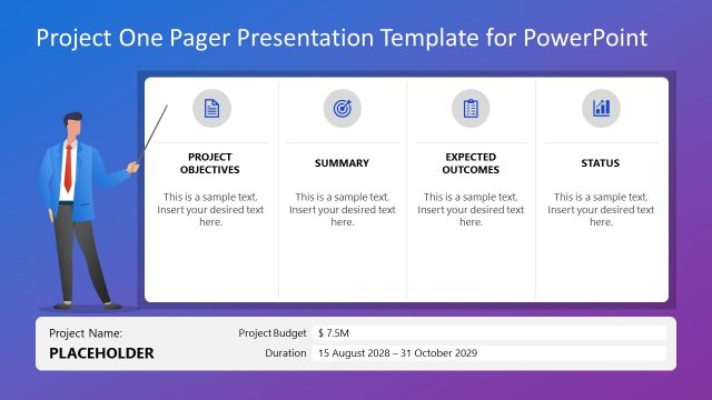 Engaging Project One Pager Slide