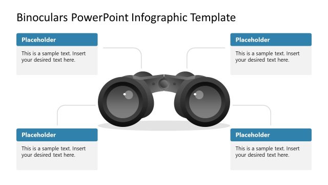 Customizable Binoculars PowerPoint Infographic Diagram