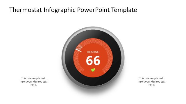 Customizable Thermostat Infographic PPT Slide