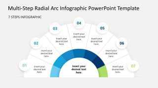 Multi-step Radial Arc Diagram Template Layout 