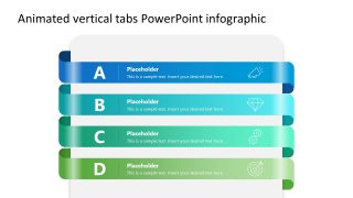 Animated Vertical Tabs Diagram PPT Template 
