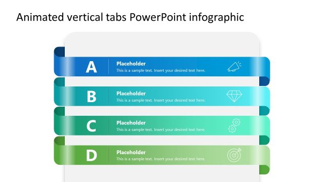 Animated Vertical Tabs Slide Infographic