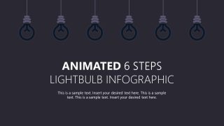PPT Animated Template with 6-Step Infographic