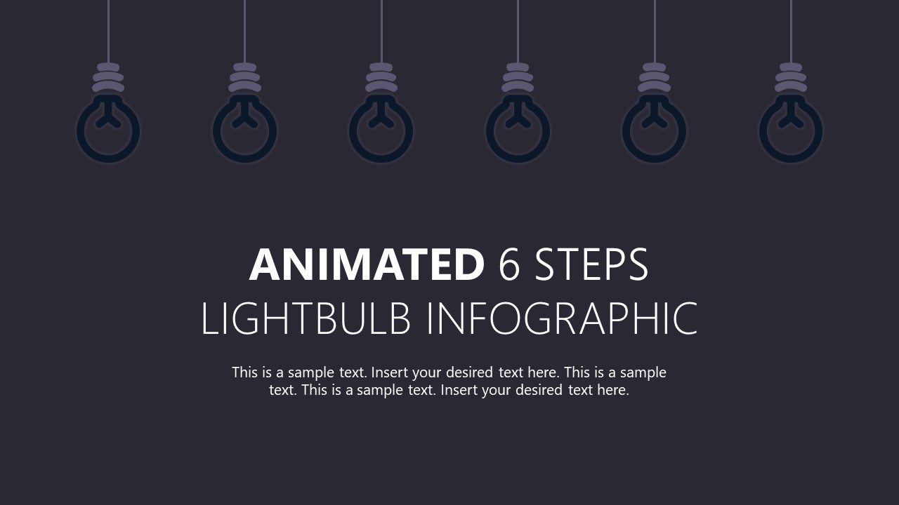 PPT Animated Template with 6-Step Infographic