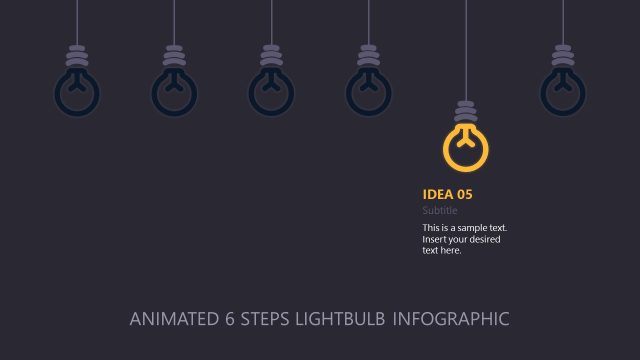 Dark Background Idea Sharing Slide Template