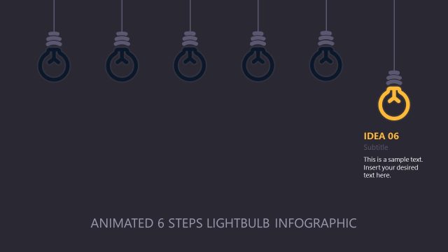 Idea Six – Rope Light Infographic 6-Steps Infographic Template