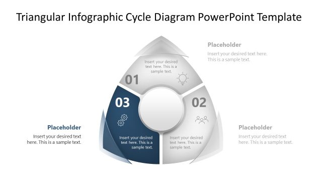 Engaging Triangular Infographic Cycle Diagram
