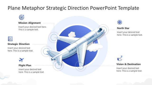 Plane Metaphor Strategic Direction Presentation Slide