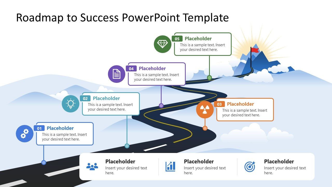 Roadmap to Success PowerPoint Template