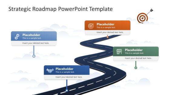 Strategic Roadmap Diagram Layout Template