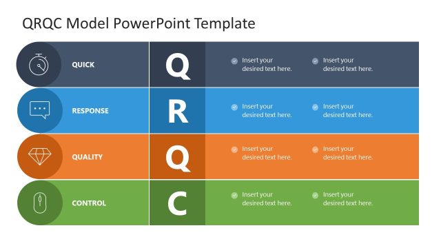 Horizontal Layout – QRQC Model PowerPoint Template