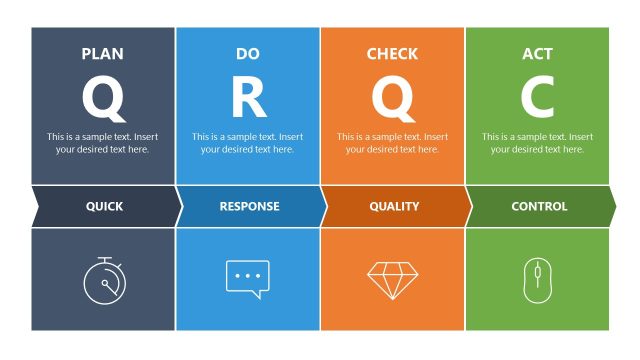 QRQC Model Template Slide with Arrows