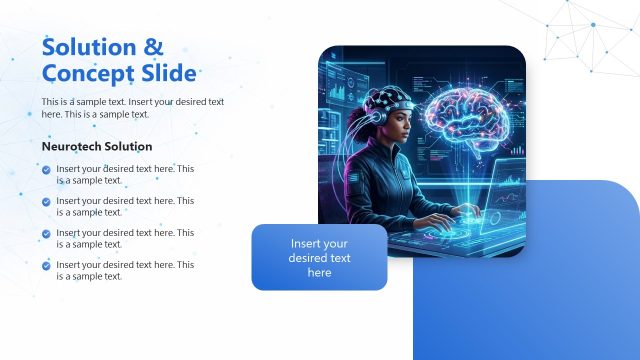 Solution & Concept PPT Slide – Neurotech Slide Template