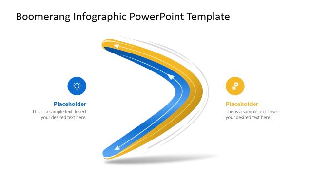 Editable Boomerang Infographic PPT Template