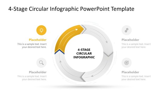 4-Stage Circular Infographic Presentation Template