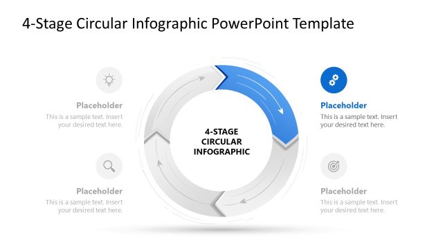 4-Stage Circular Infographic Slide Template