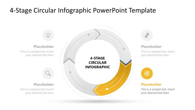 4-Stage Circular Infographic Circular Diagram Template