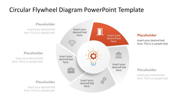 Editable Circular Flywheel Diagram PPT Template