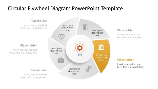 Customizable Circular Flywheel Diagram PPT Template