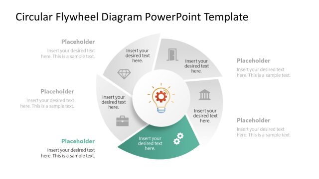 Three Interlocking Rings Powerpoint Flywheel Focus Slide - Circular Flywheel Diagram Template - SlideModel
