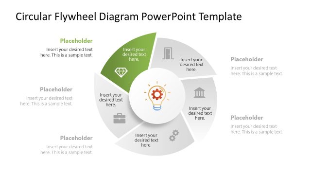 Circular Flywheel Diagram Template Design