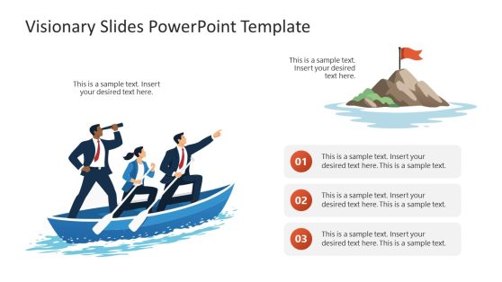 Editable Visionary Slide PPT Template