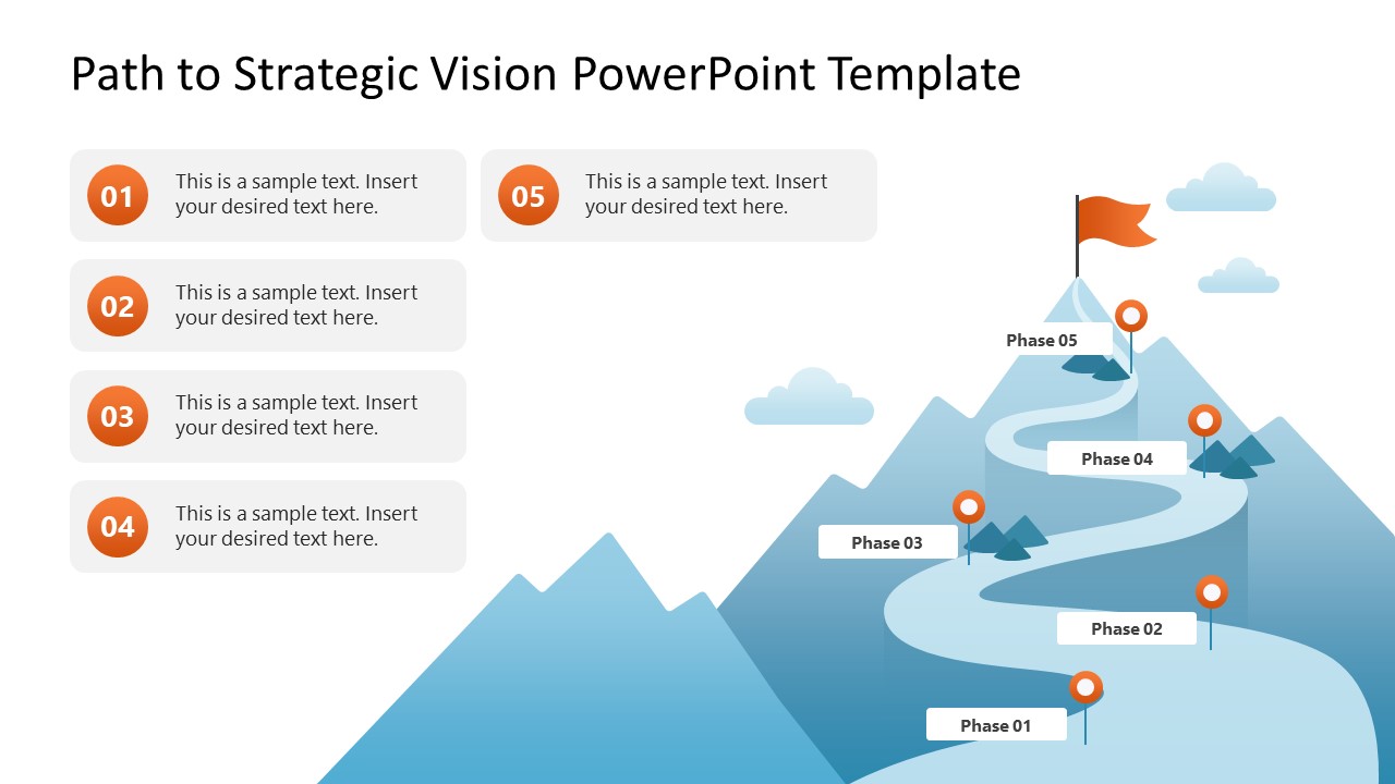 Path to Strategic Vision PowerPoint Template