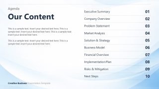 Customizable Creative Business PPT Template
