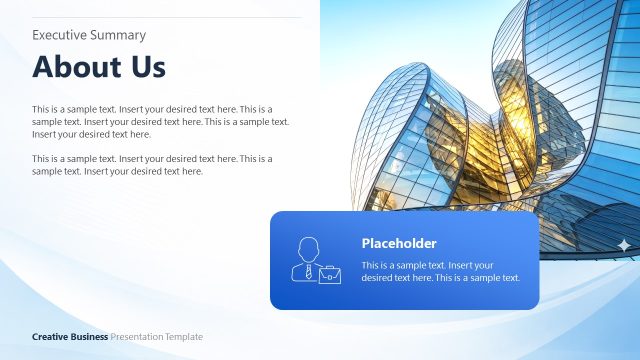 About Us Slide – Creative Business PPT Template