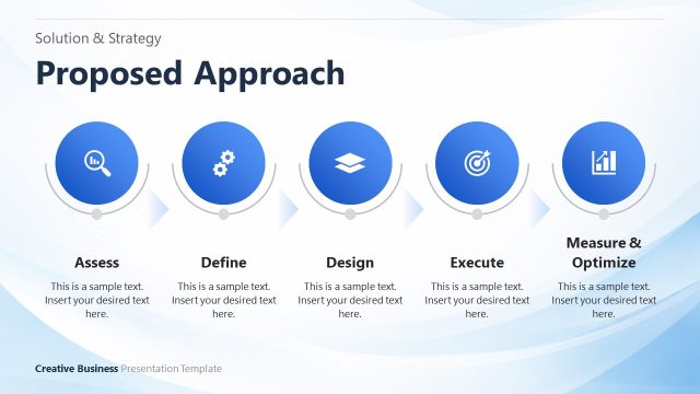 Proposed Approach Infographics Array Slide