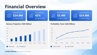 Data Visualizations Slide - Business Presentation PPT Layout 