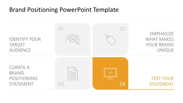 Brand Positioning Template Layout Slide