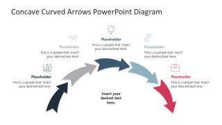 Concave Curved Arrows Diagram Layout 