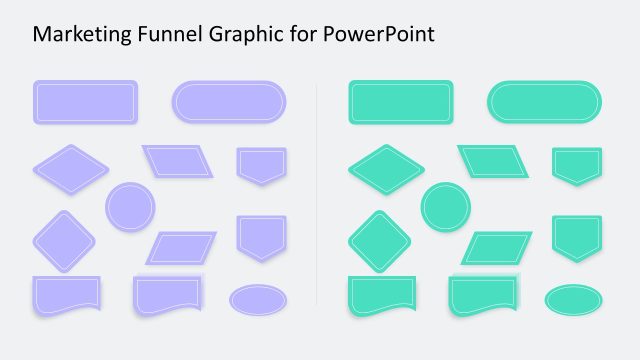 Thin Border Flow Chart Template with Multiple Shapes
