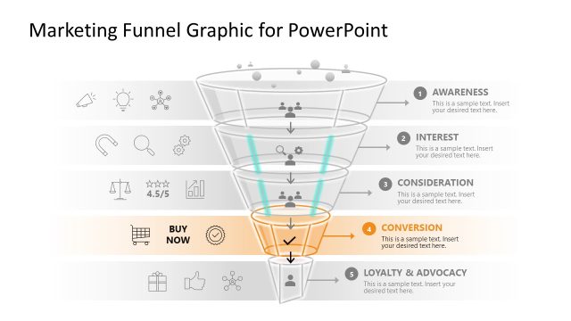 Marketing Funnel Infographic Slide Layout