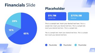 Pie Chart Data Presentation - Professional Business Profile Template