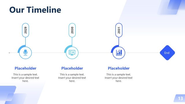 End of the Timeline Presentation Slide – Professional Business Profile Slide